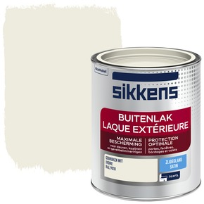 Sikkens buitenlak zijdeglans RAL 9010 gebroken wit 750 ml