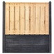 Houtbetonschutting compleet met gratis plaatsing, lengte 15 t/m 15,5 meter