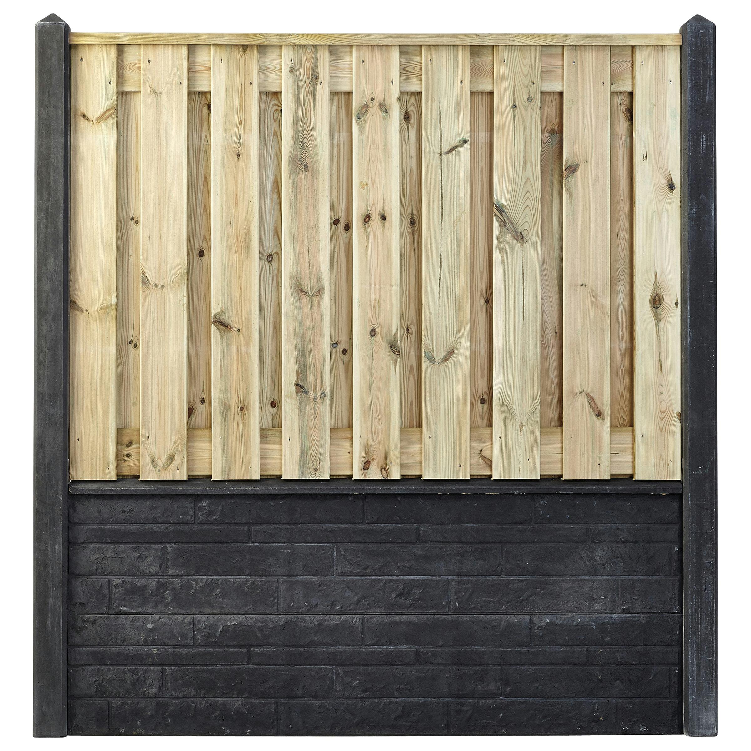 Houtbetonschutting Compleet Met Plaatsing Lengte 24 Tm 245 Meter huismerk kopen in de aanbieding