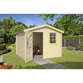 Tuinhuis Roos vurenhout onbehandeld 307 x 295 cm