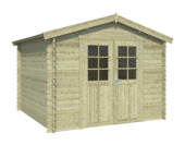 Tuinhuis Narcis vurenhout geïmpregneerd 250 x 307 cm