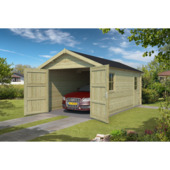 Garage Ohio vurenhout geïmpregneerd 340 x 580 cm
