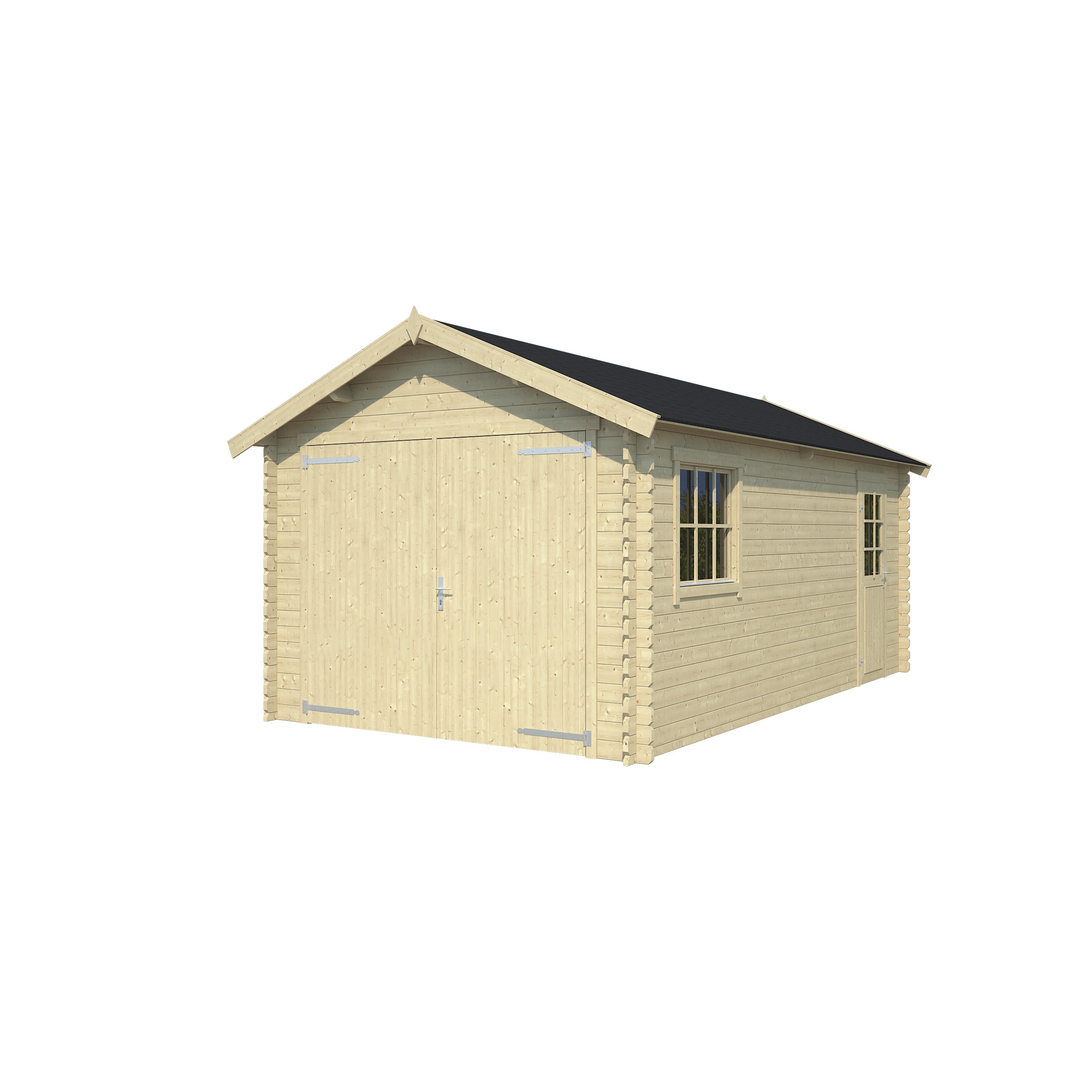 Garage Ohio Onbehandeld Hout Blank 320X560 huismerk kopen in de aanbieding