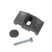 Giardino klem voor vierkante paal antraciet 10 stuks