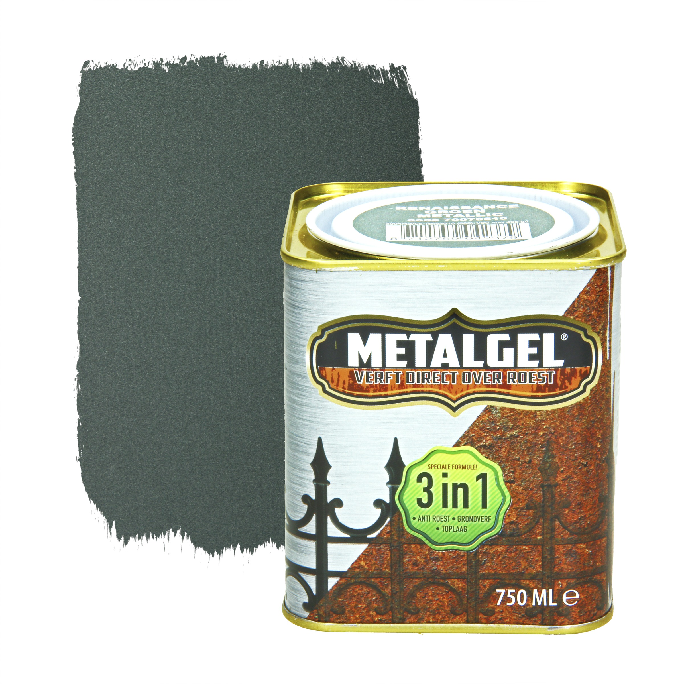 Metalgel Renaissance Groen Metallic 750 Ml metalgel kopen in de aanbieding