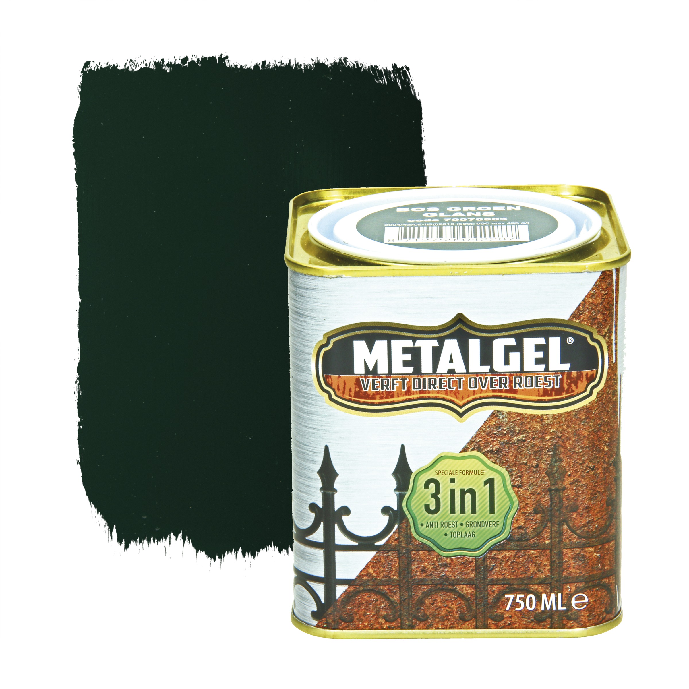 Metalgel Bosgroen Glans 750 Ml metalgel kopen in de aanbieding