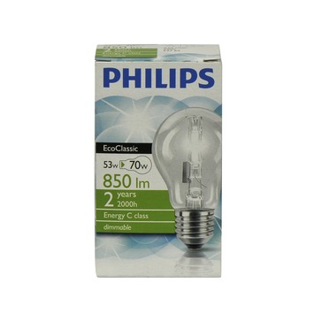 belegd broodje Ounce pint GAMMA | Philips EcoClassic halogeenlamp E27 53W helder kopen? 