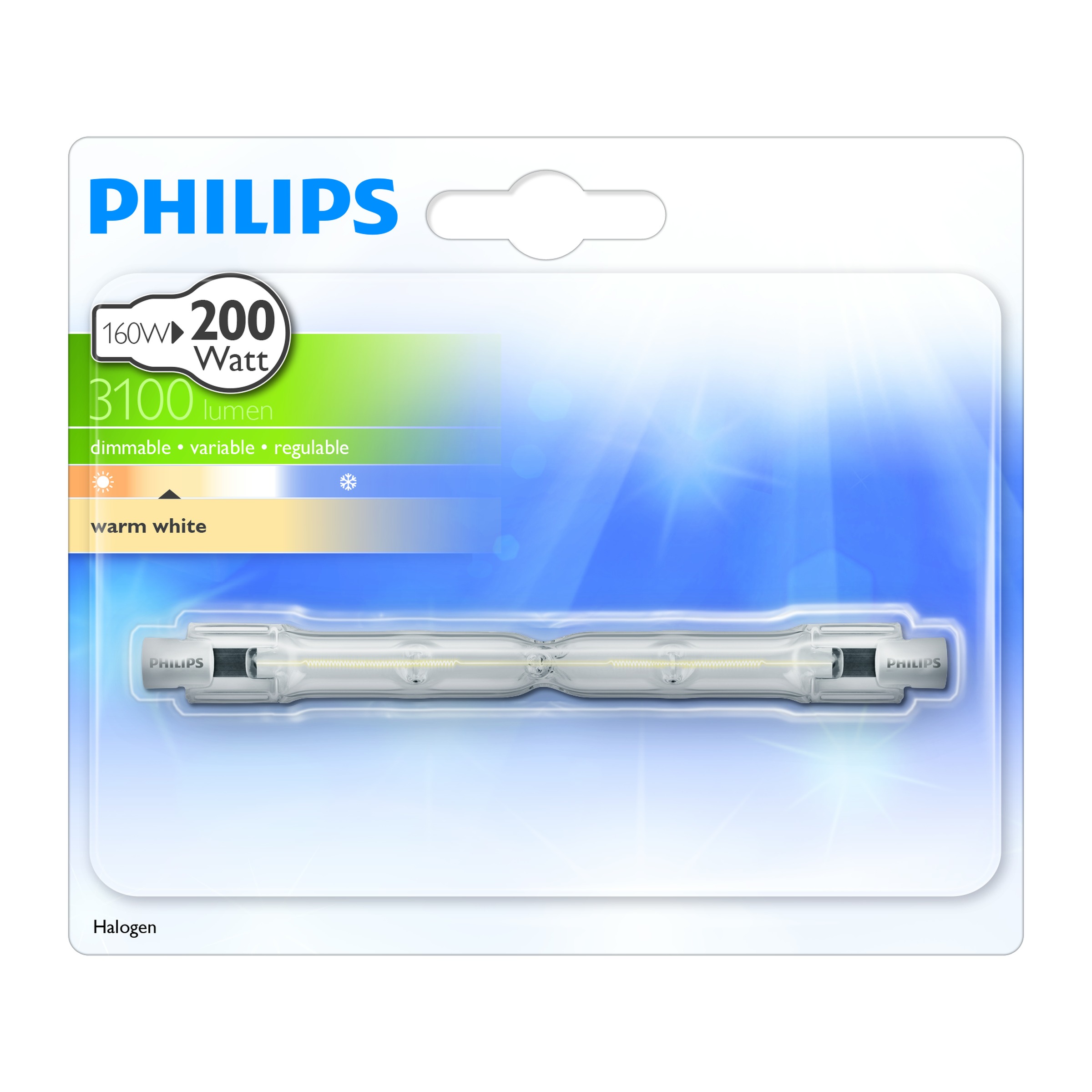 Philips Ecohalo Staaflamp R7S 160W Helder philips kopen in de aanbieding