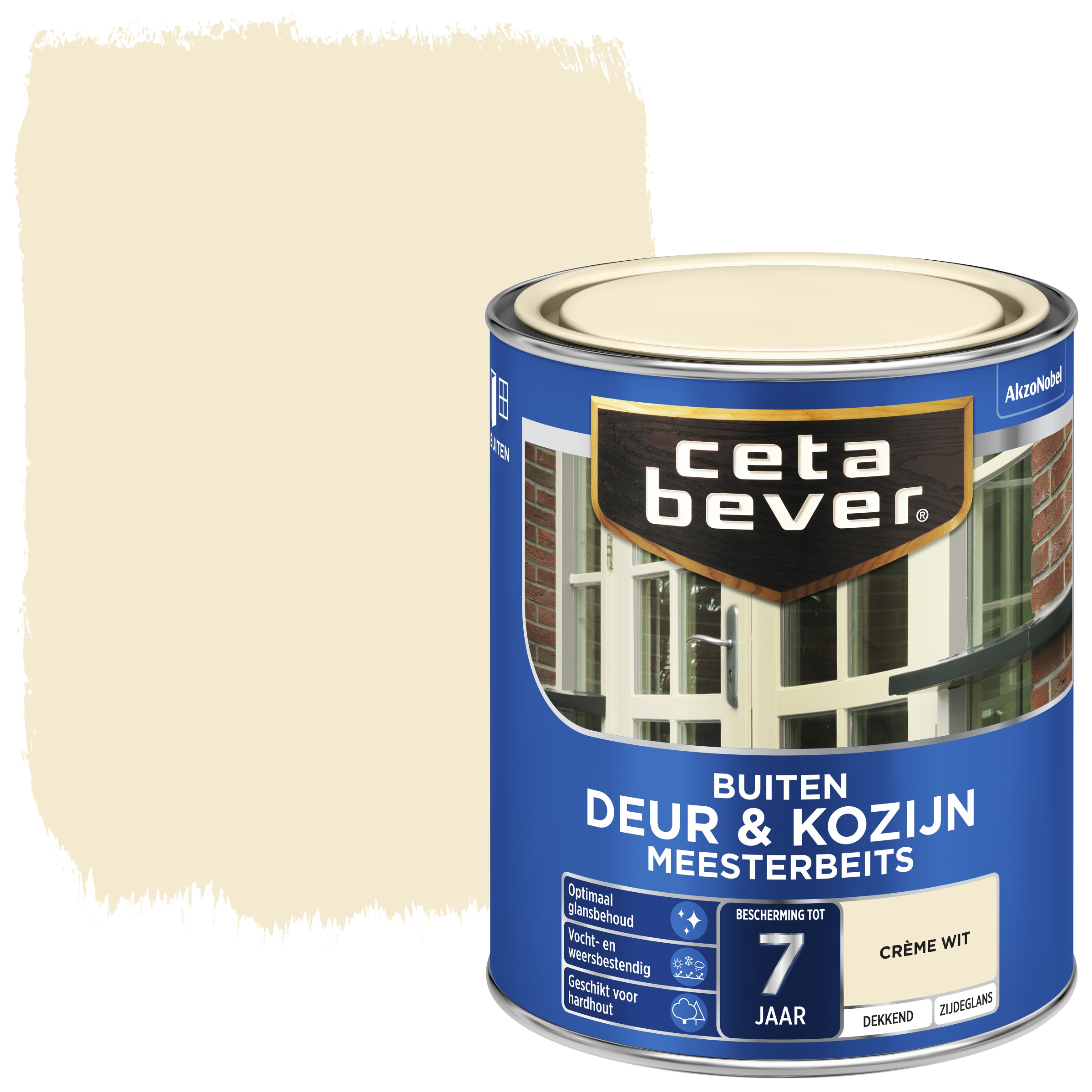 Cetabever Deur Kozijn Meesterbeits Dekkend Zijdeglans Cremewit 750 Ml cetabever kopen in de aanbieding