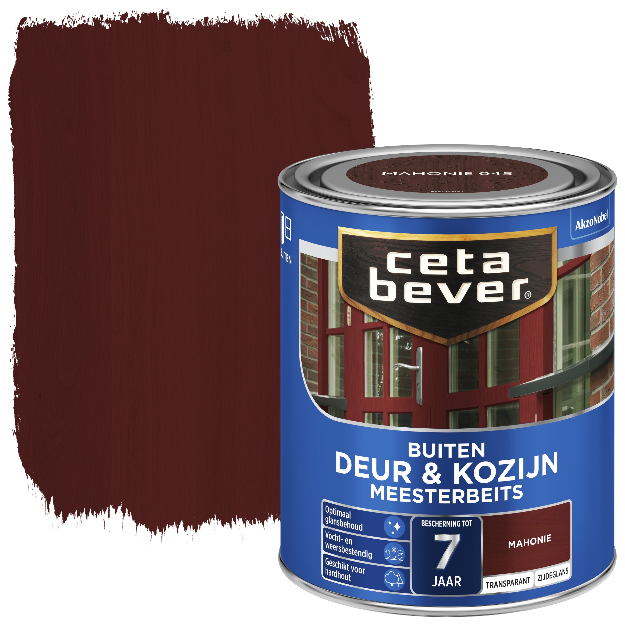 Cetabever Deur Kozijn Meesterbeits Transparant Zijdeglans Mahonie 750 Ml cetabever kopen in de aanbieding