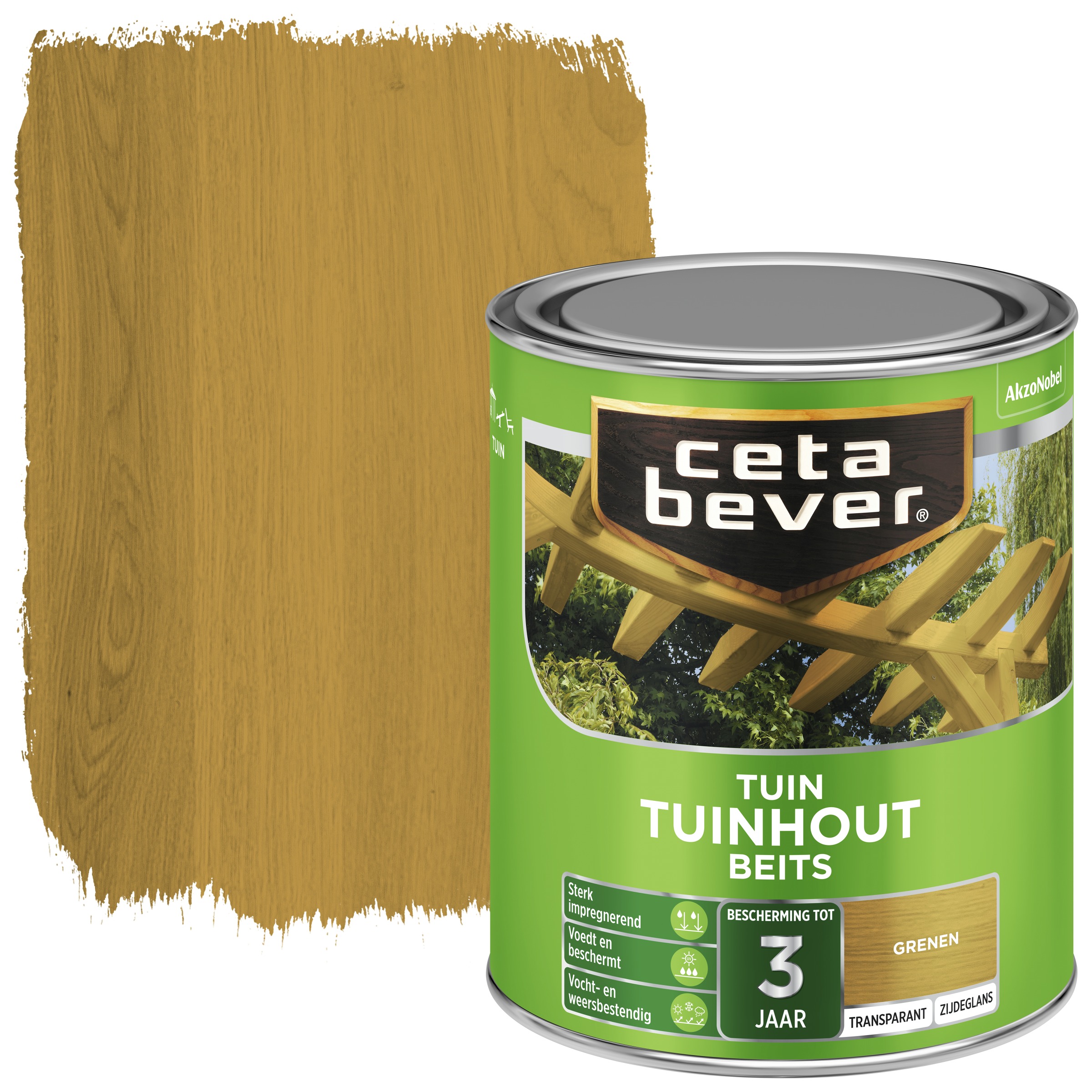 Cetabever Tuinhout Beits Transparant Grenen Zijdeglans 750 Ml cetabever kopen in de aanbieding