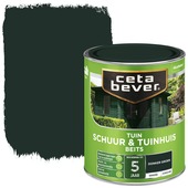 CetaBever Tuinbeits Schuur & Tuinhuis zijdeglans dekkend donkergroen 750 ml