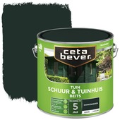 CetaBever Tuinbeits Schuur & Tuinhuis zijdeglans dekkend donkergroen 2,5 liter