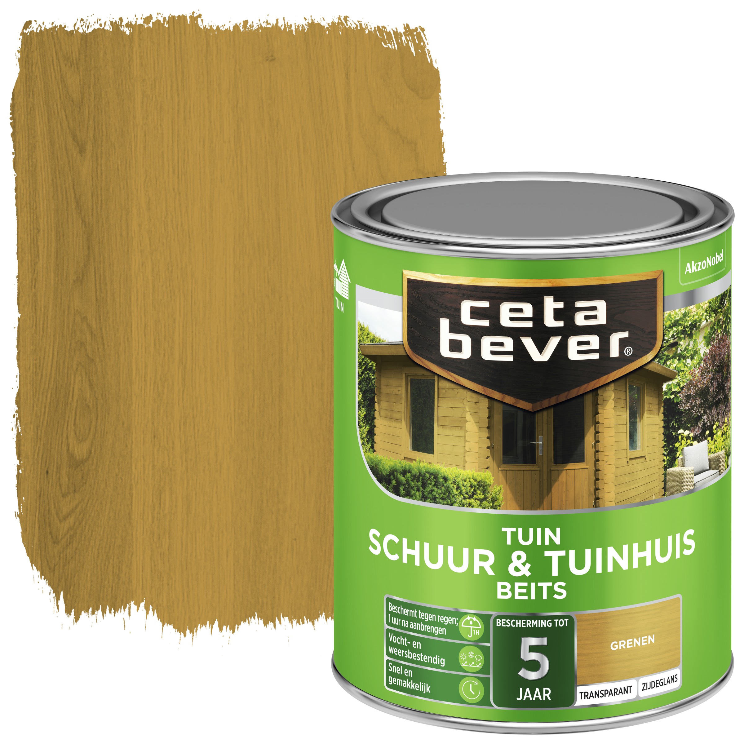 Cetabever Schuur Tuinhuis Beits Transparant Grenen Zijdeglans 750 Ml cetabever kopen in de aanbieding