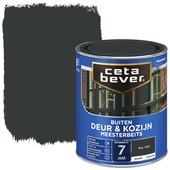 CetaBever Meesterbeits Deur & Kozijn zijdeglans dekkend RAL 7021 zwartgrijs 750 ml