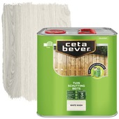 CetaBever Schuttingbeits transparant white wash 2,5 liter