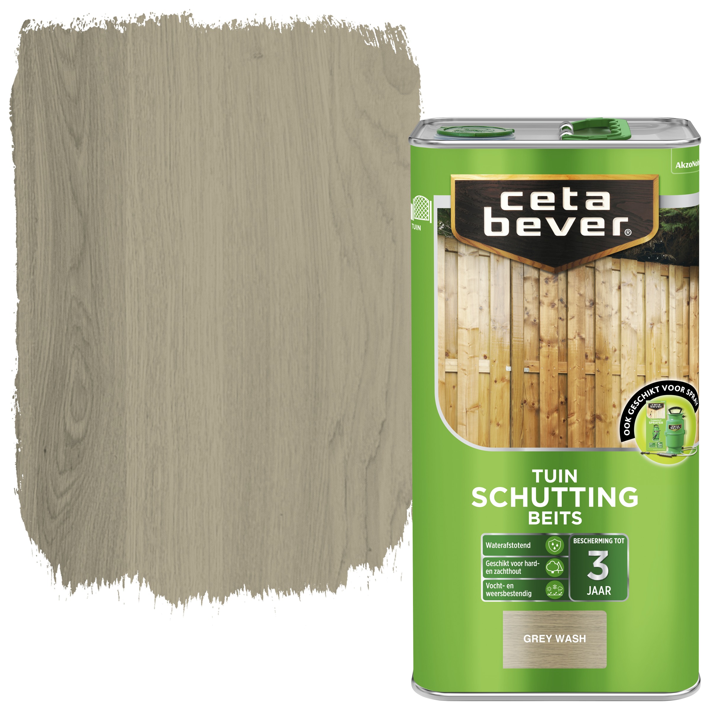 Cetabever Schuttingbeits Grey Wash 5 Liter cetabever kopen in de aanbieding