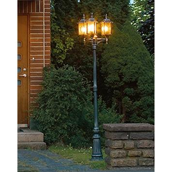 Lindby buitenwandlamp Zayn, zwart, glas, hoogte 33cm, IP23