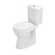 Highland duoblok toilet 7cm verhoogd PK/muuraansluiting