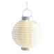 Lampion verlichting solar 20 cm wit