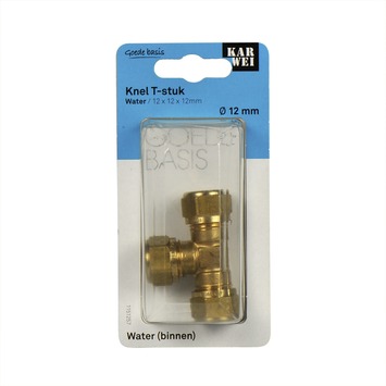 Bonfix knelkoppeling messing T-stuk 15x15x15 mm 2 stuks kopen? | Waterkoppelingen