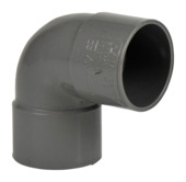 Martens bocht 90° PVC grijs 2x lijmverbinding 40x40 mm