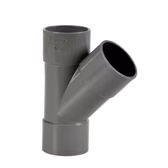 Martens T-stuk 45° PVC grijs 3x lijmverbinding 40x40x40 mm