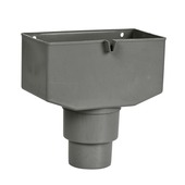 Martens vergaarbak + overloop grijs 80x100 mm