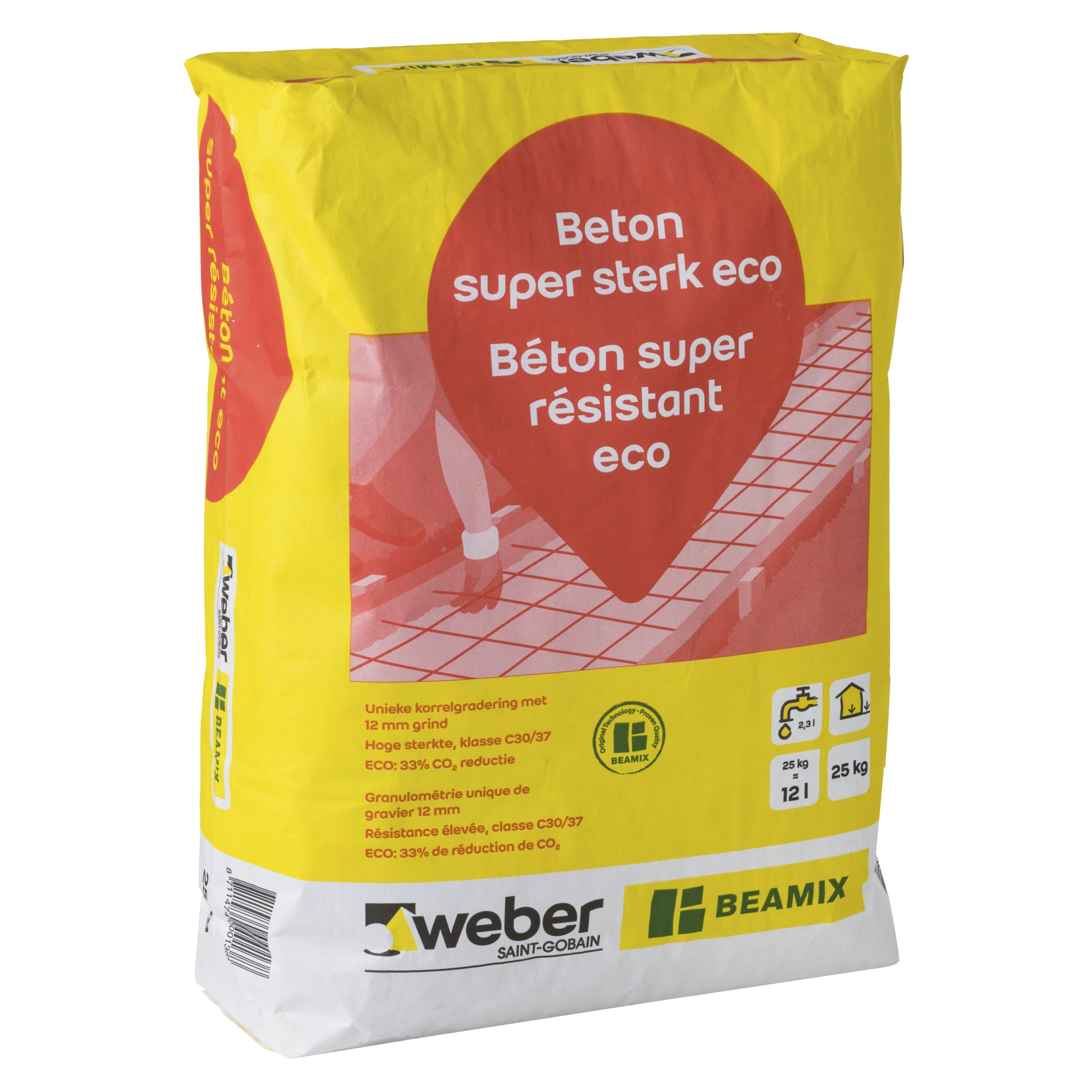 Beamix betonmortel 100 grijs 20 kg Cement & betonmortel Bouwstoffen Bouwmaterialen GAMMA