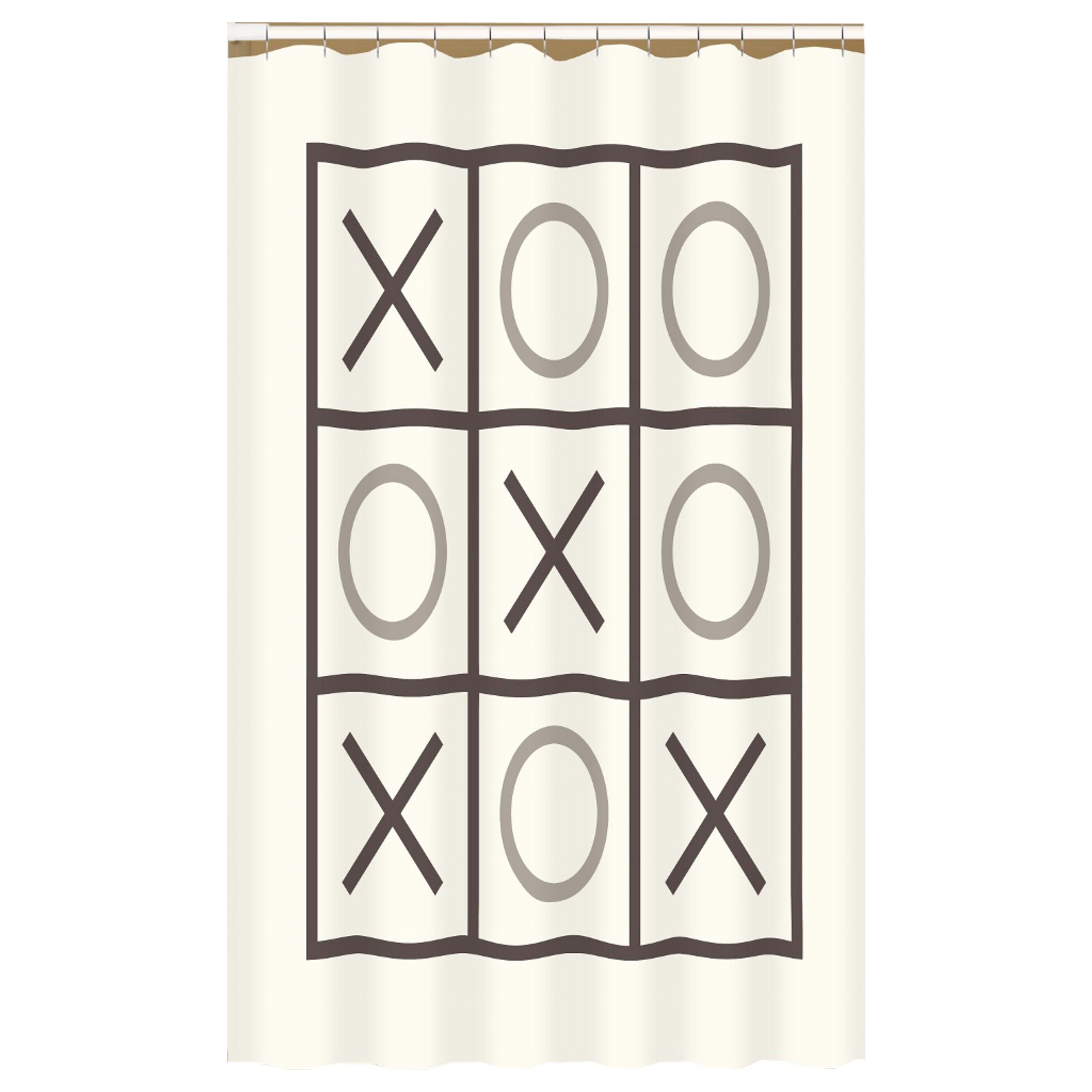 Gamma Douchegordijn Tic Tac Toe 180X200 gamma kopen in de aanbieding