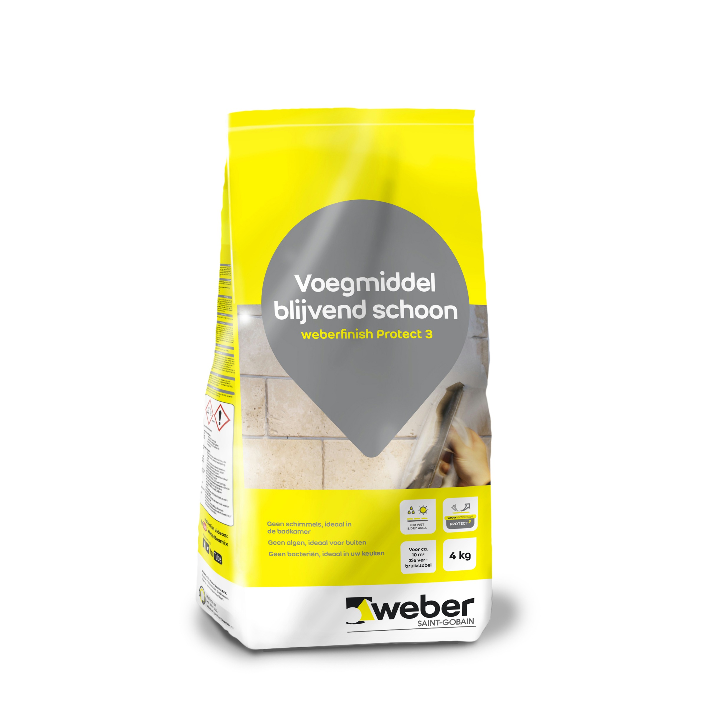 Weber Saintgobain Finish Protect 3 Voegmiddel Antraciet 4Kg weber saintgobain kopen in de aanbieding
