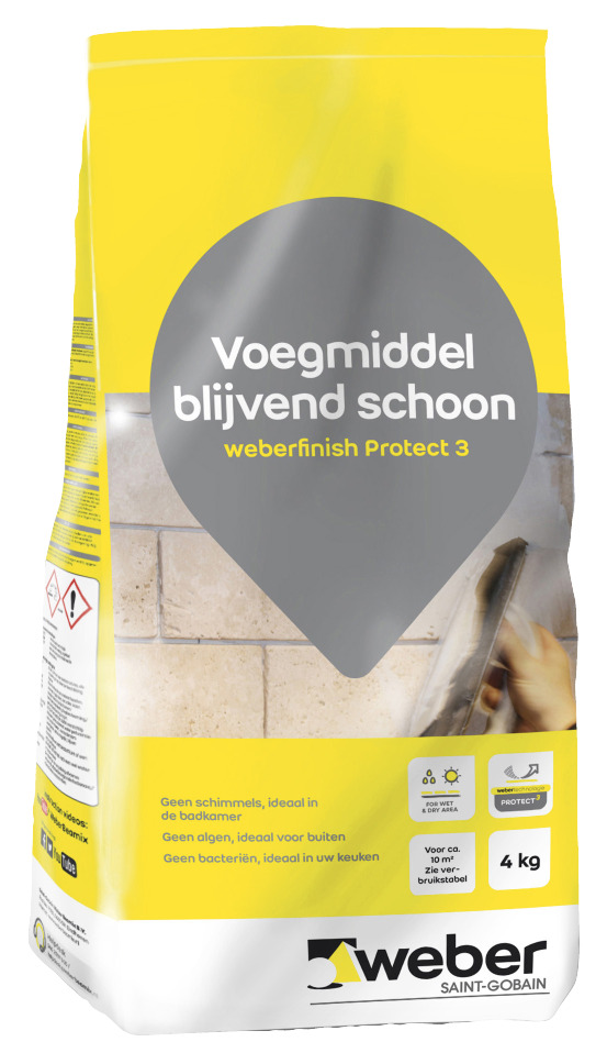 Weber Saintgobain Finish Protect 3 Voegmiddel Wit 4Kg weber saintgobain kopen in de aanbieding