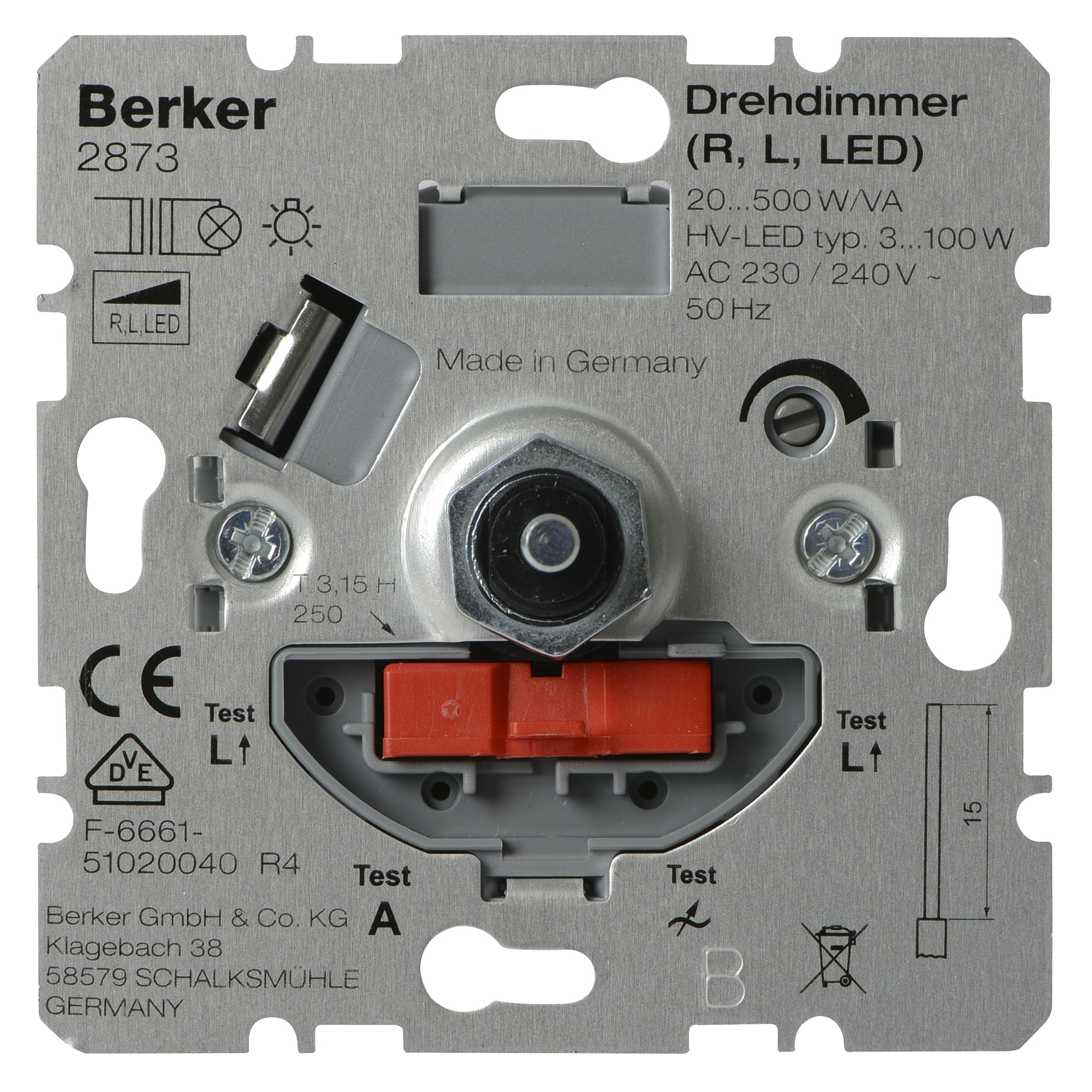 Berker S1 Inbouw Dimmer Ledgloeihalogeen berker kopen in de aanbieding