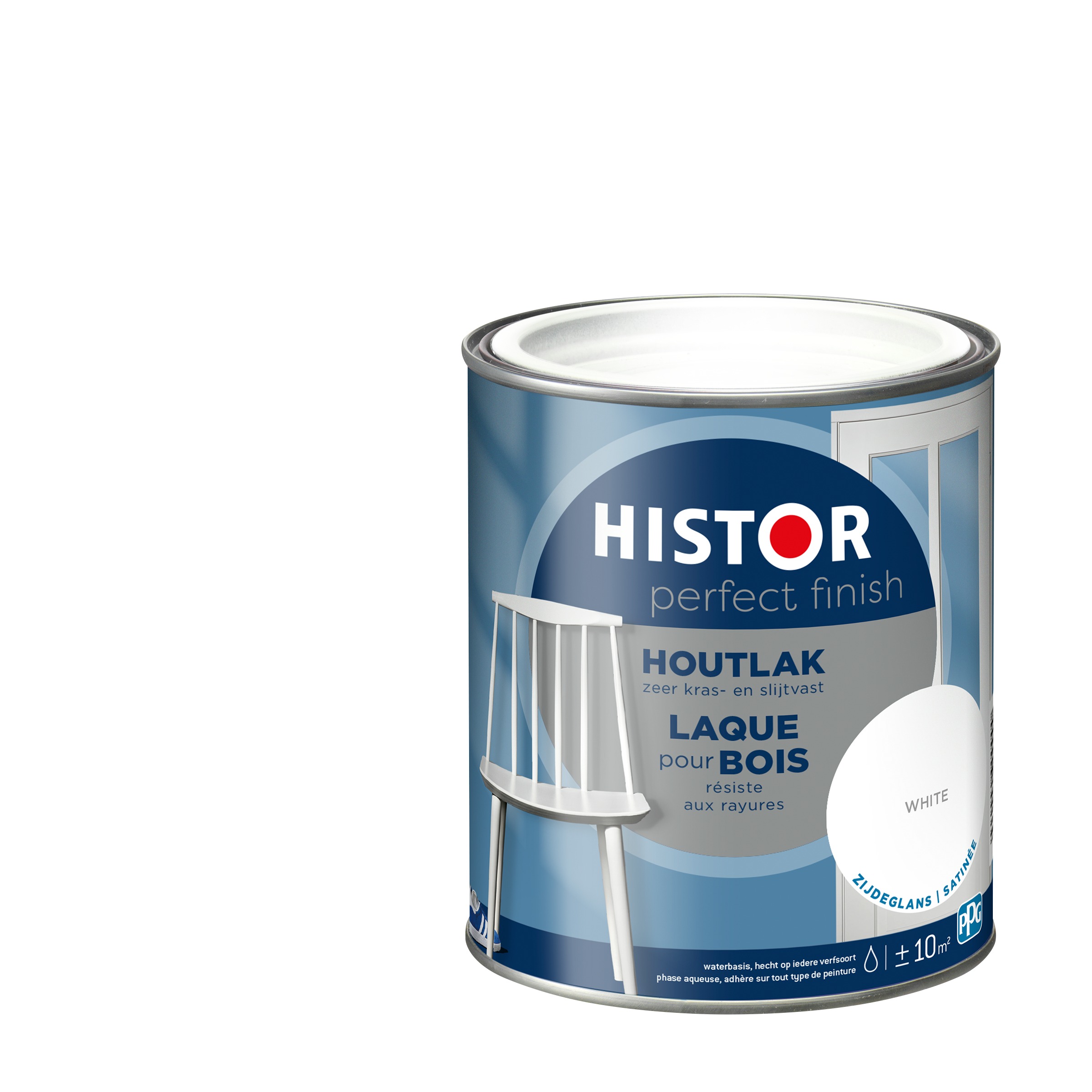 Histor Perfect Finish Houtlak 7000 Wit Zijdeglans 750 Ml histor kopen in de aanbieding