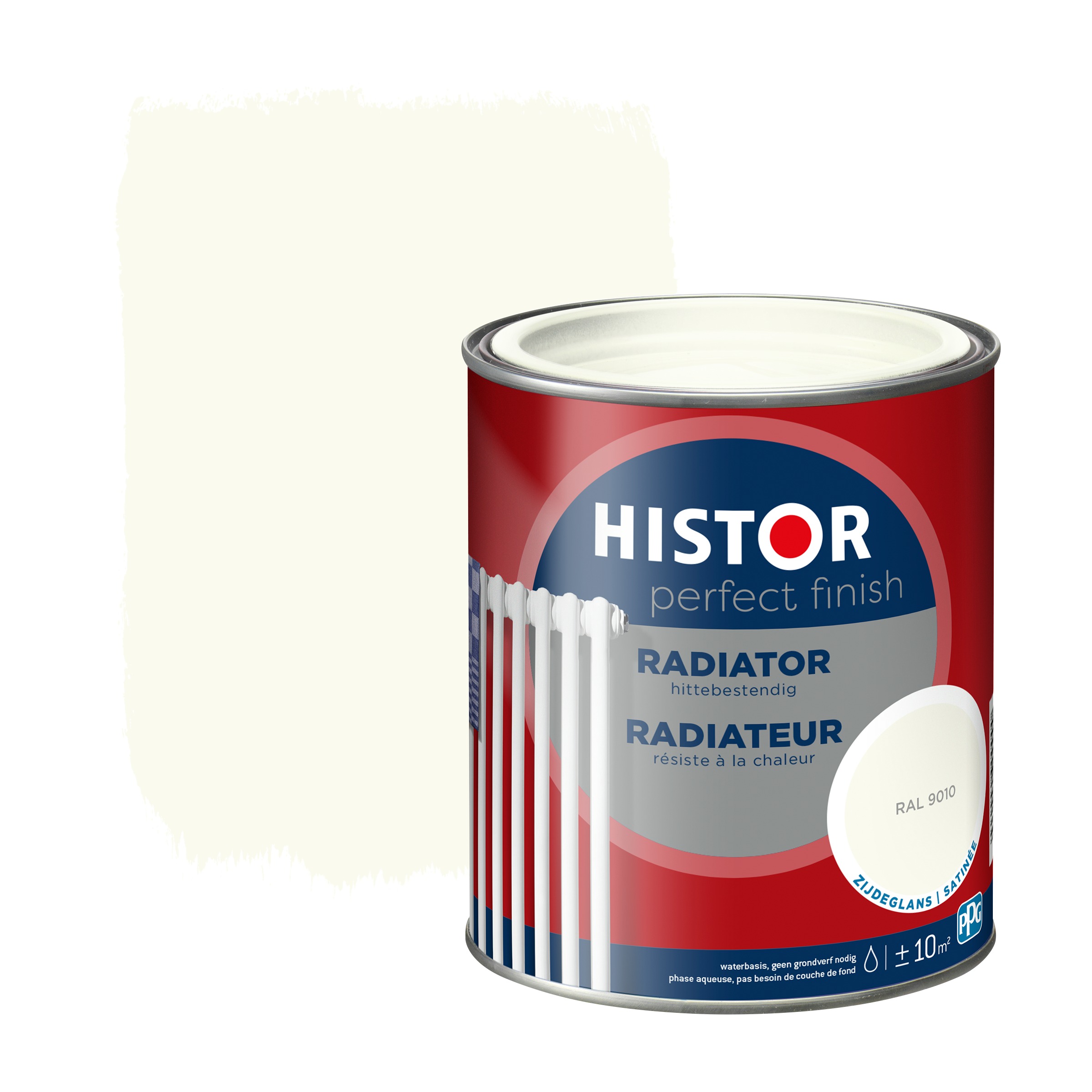 Histor Perfect Finish Radiator Ral 9010 Zijdeglans 750 Ml histor kopen in de aanbieding