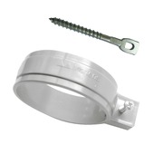 Martens PVC buisbeugel met draadpen Ø 70 mm parelgrijs 2 stuks