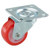 Zwenkwiel PUR met plaatbevestiging 30mm tot 20kg