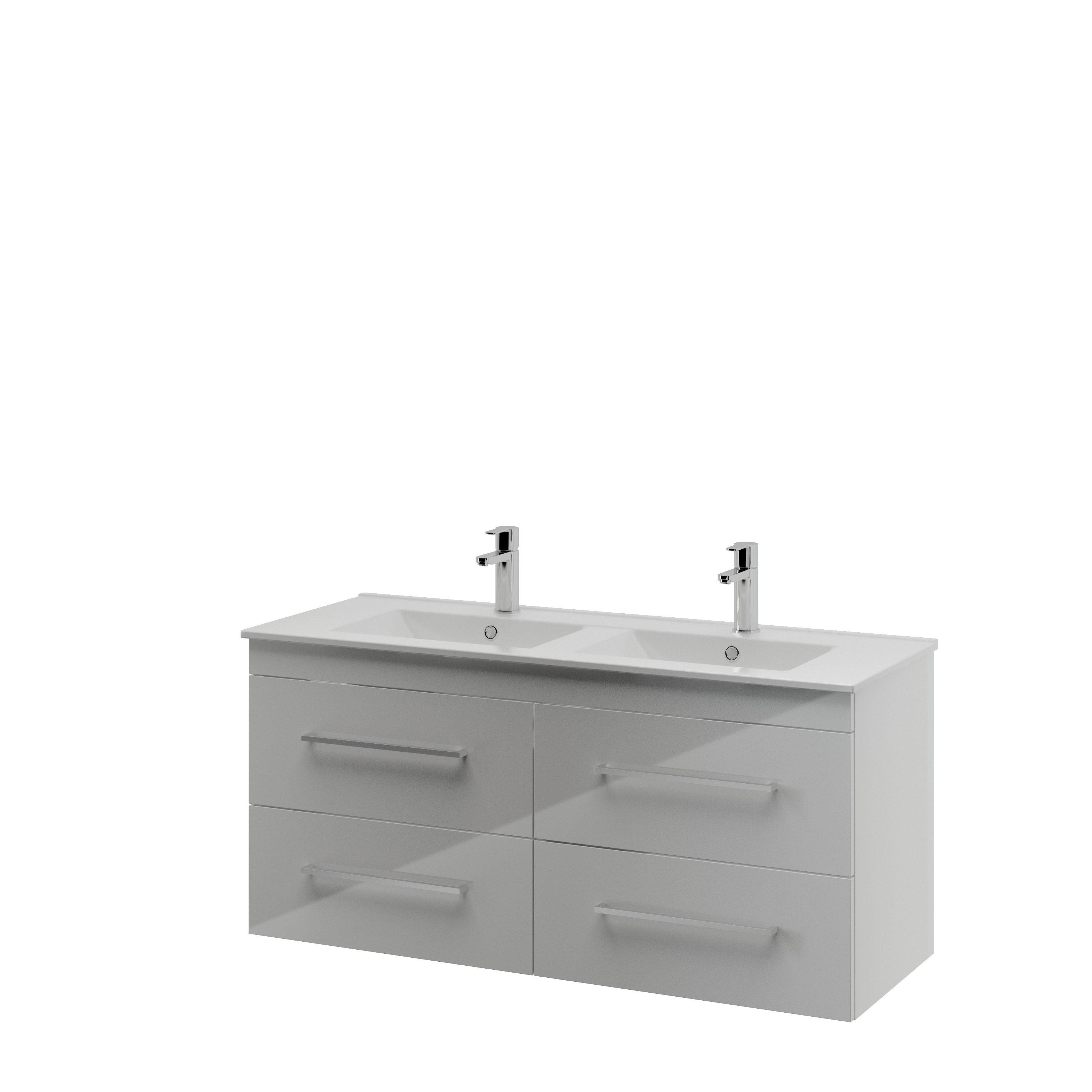 Bruynzeel Elements Badkamermeubel Set 120Cm Hoogglans Wit Met Vierkante Greep bruynzeel kopen in de aanbieding