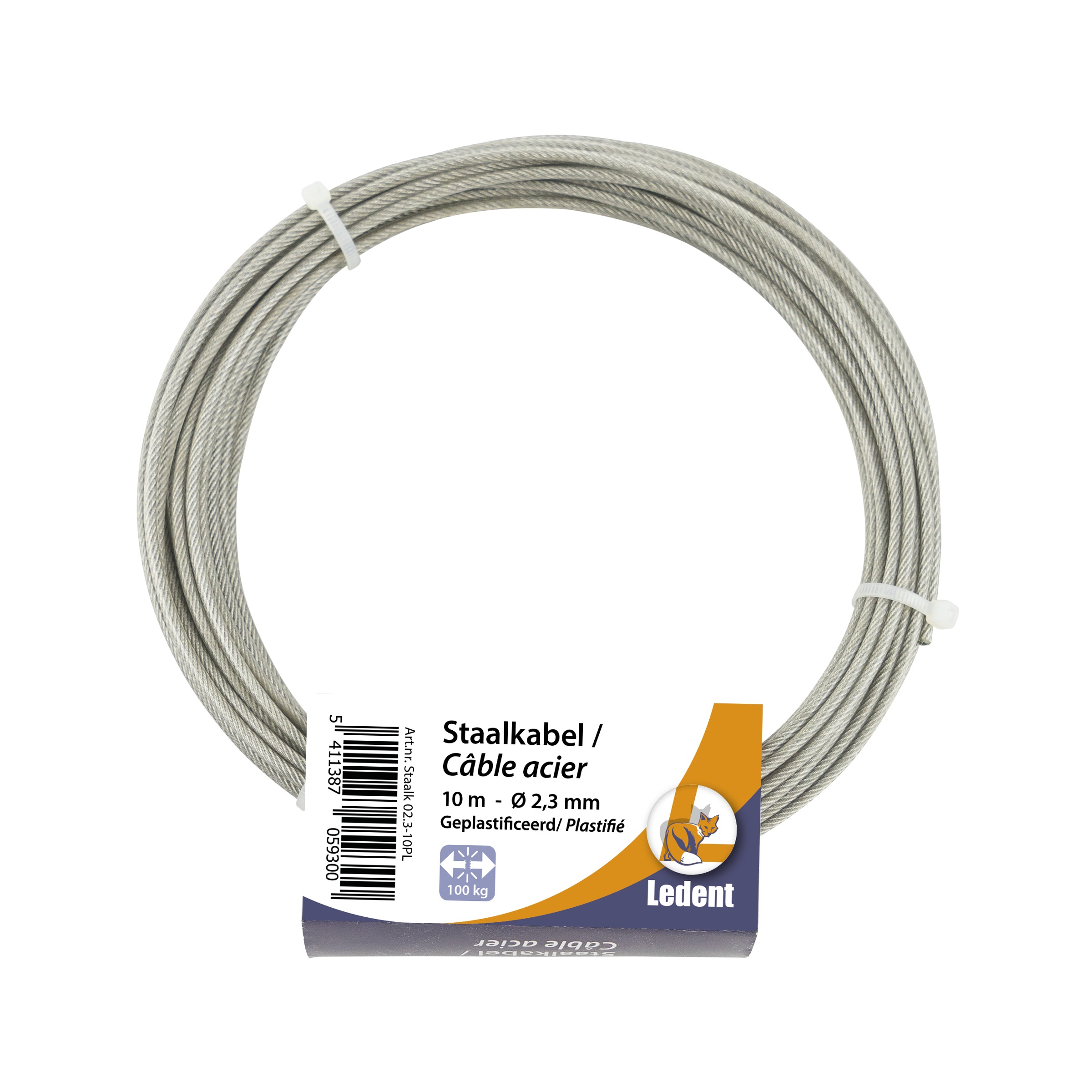 Ledent Staalkabel Pvc 23 Mm 10 Meter ledent kopen in de aanbieding