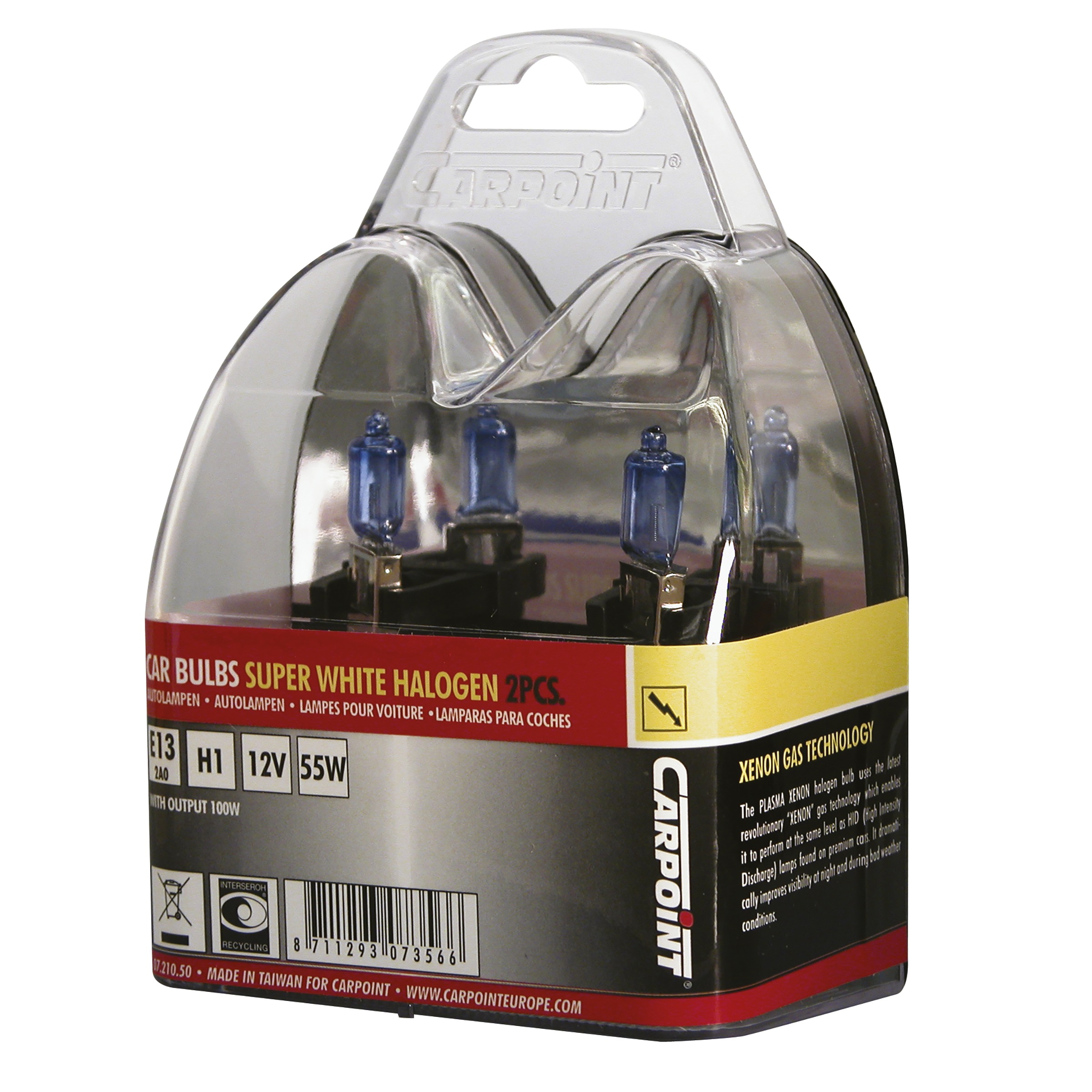 Carpoint Superwhite Halog H1 12V55W 2St carpoint kopen in de aanbieding