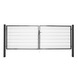 Giardino dubbele tuinpoort Roma/Milano antraciet 180 x 400 cm (2 x 200 cm)