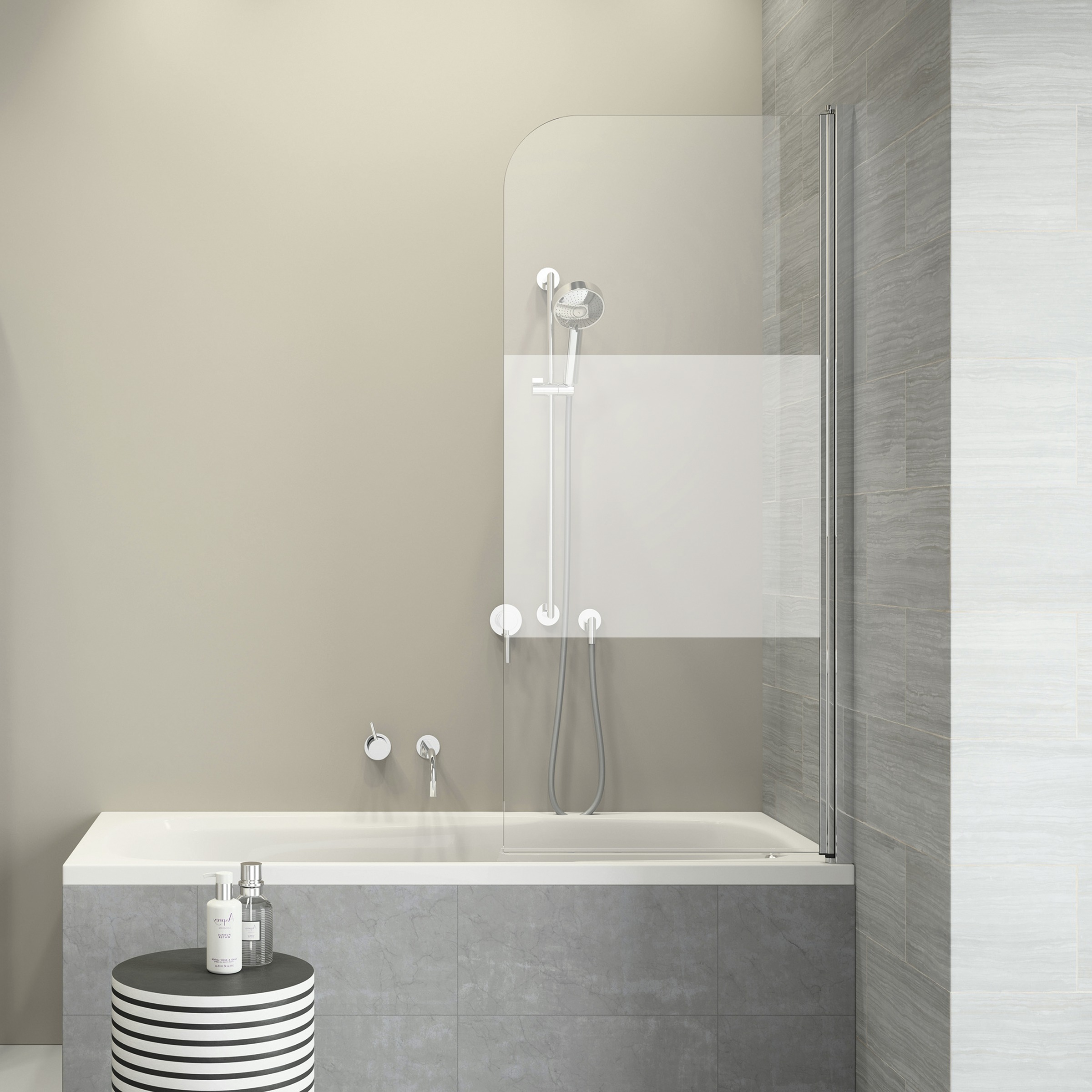 Sealskin Get Wet Badwand Code R 50X152 Cm Met Gesatineerde Band sealskin kopen in de aanbieding