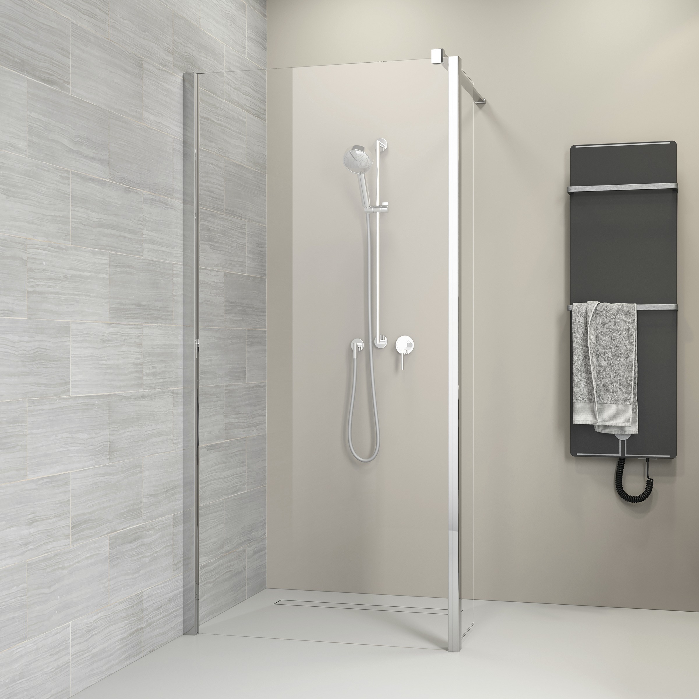 Sealskin Get Wet Inloopdouche Code A1 L 90X197 sealskin kopen in de aanbieding