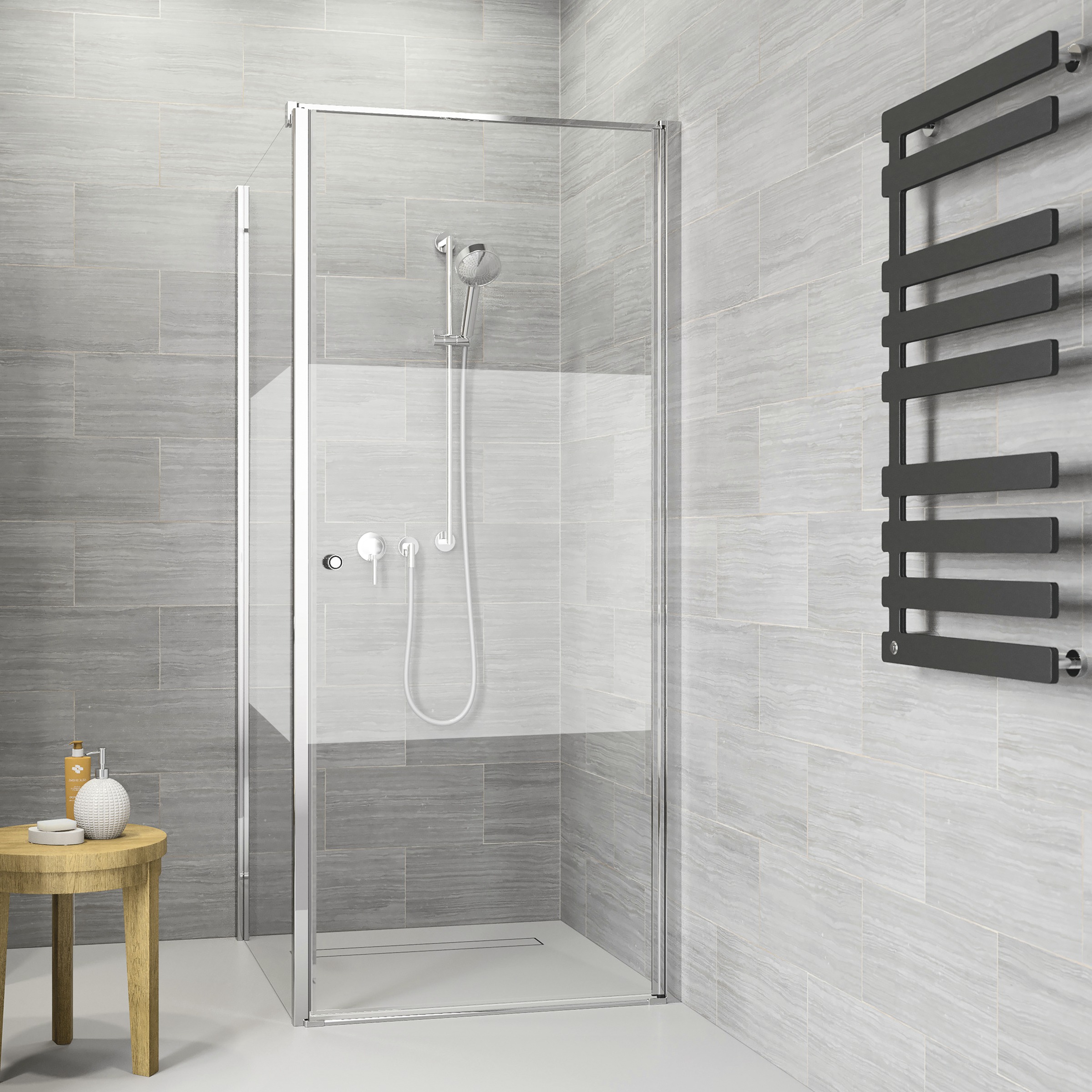 Sealskin Get Wet Swingdeur Code R 2 Delig 90X197 Cm Met Gesatineerde Band sealskin kopen in de aanbieding