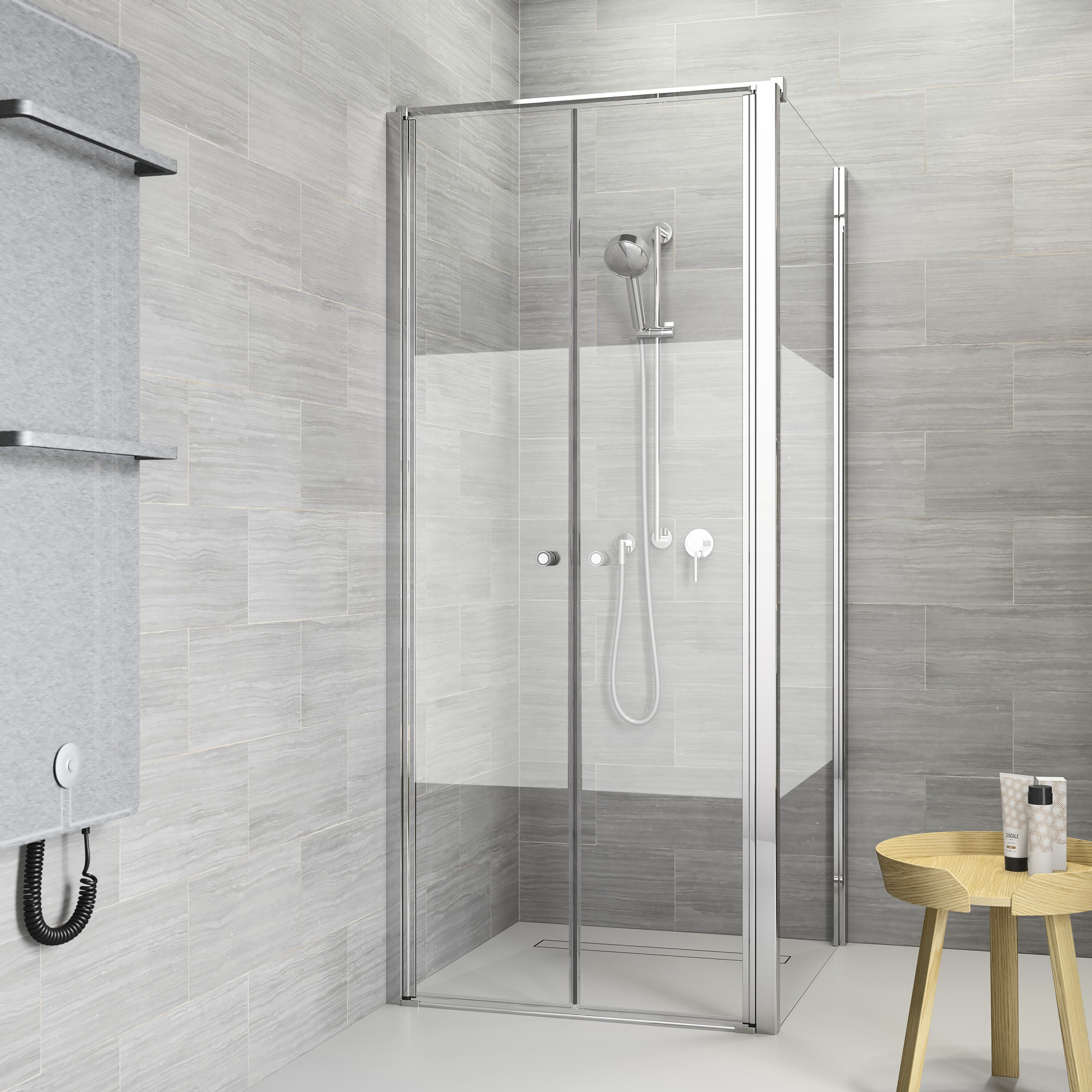 Sealskin Get Wet Douchewand Voor Pendeldeur Code R 80X197 sealskin kopen in de aanbieding