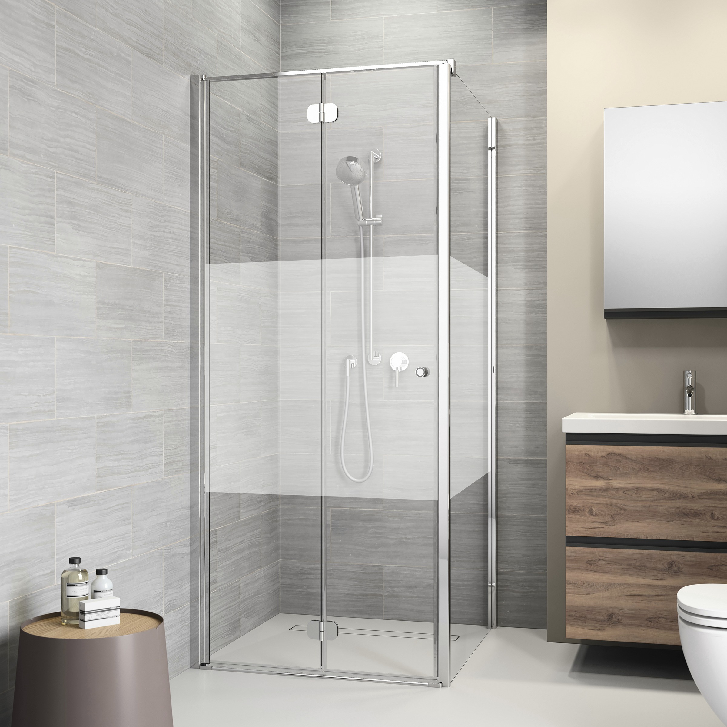 Sealskin Get Wet Vouwdeur Code L 80X197 Cm Met Gesatineerde Band sealskin kopen in de aanbieding