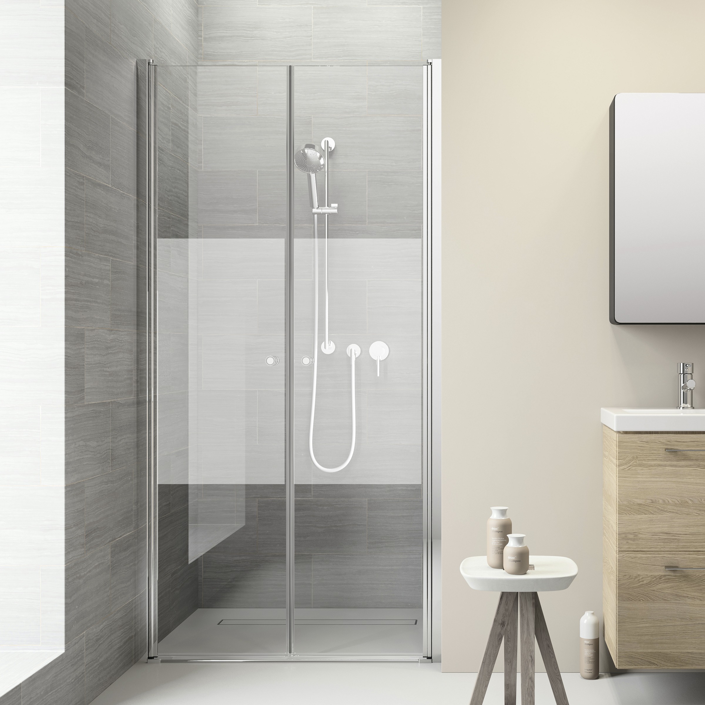 Sealskin Get Wet Pendeldeur Voor Nis Code 100X197 Cm Met Gesatineerde Band sealskin kopen in de aanbieding