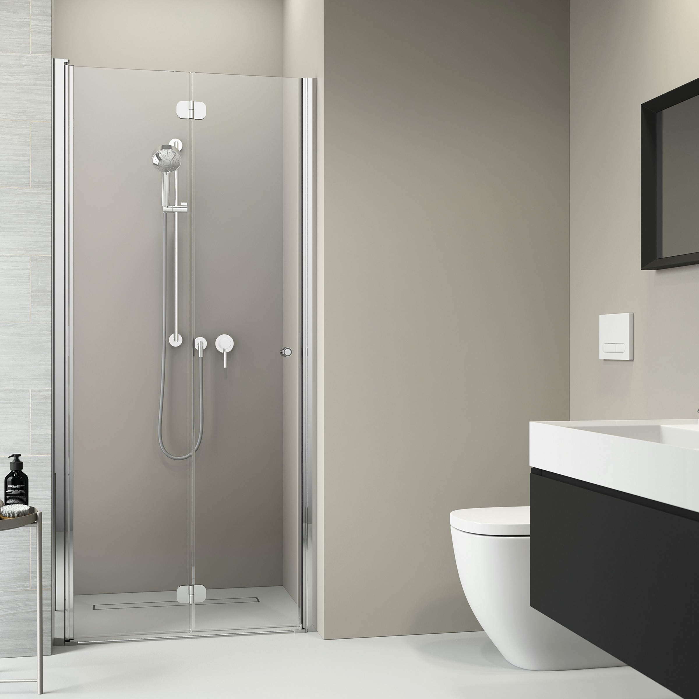 Sealskin Get Wet Vouwdeur Voor Nis Code L 90X197 sealskin kopen in de aanbieding