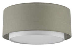 Plafondlamp Tirza wit/taupe