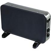 Luxe Convectorkachel Turbo Zwart 2000W